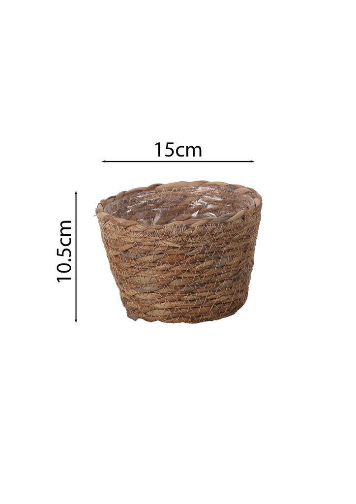 Macetero de fibras naturales D15cm - Jardinería decorativa