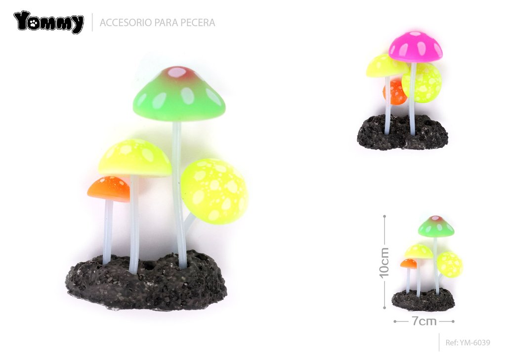 Adorno acuático de goma 7*4*10cm - Decoraciones para acuarios