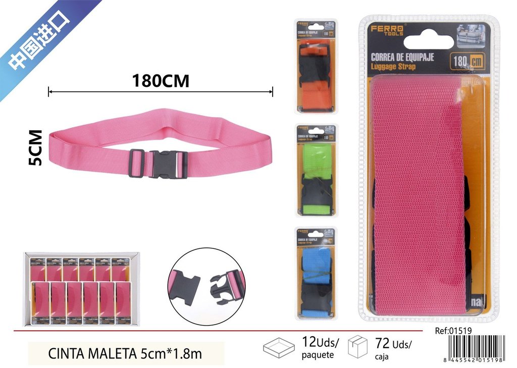 Cinta maleta 5cm*1.8m - Accesorio de automóvil