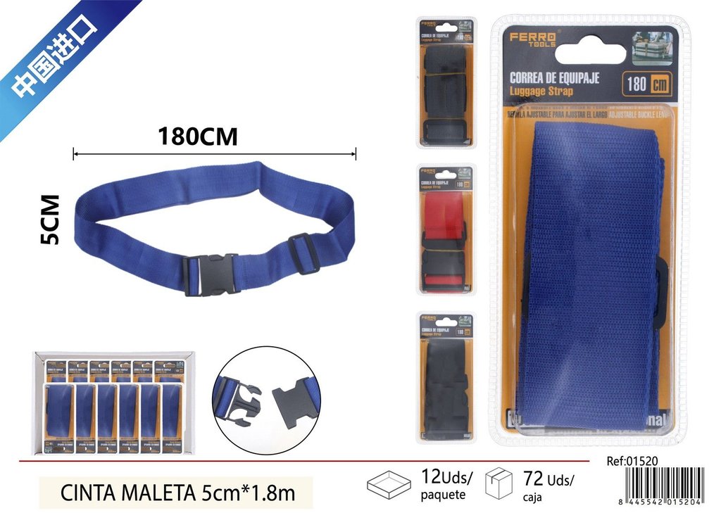 Cinta maleta 5cm*1.8m - Accesorio de automóvil