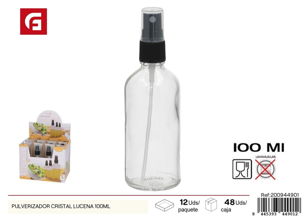 Pulverizador de cristal Lucena 100ml - Envases para cocina