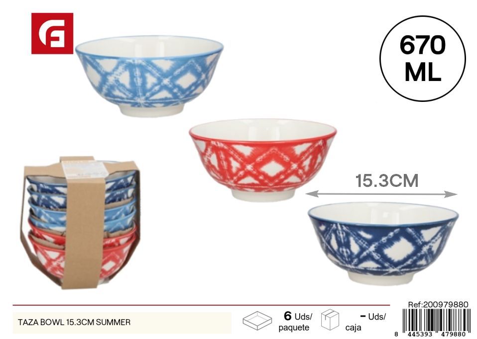 Taza bowl 15.3 cm Summer - Vajilla decorativa