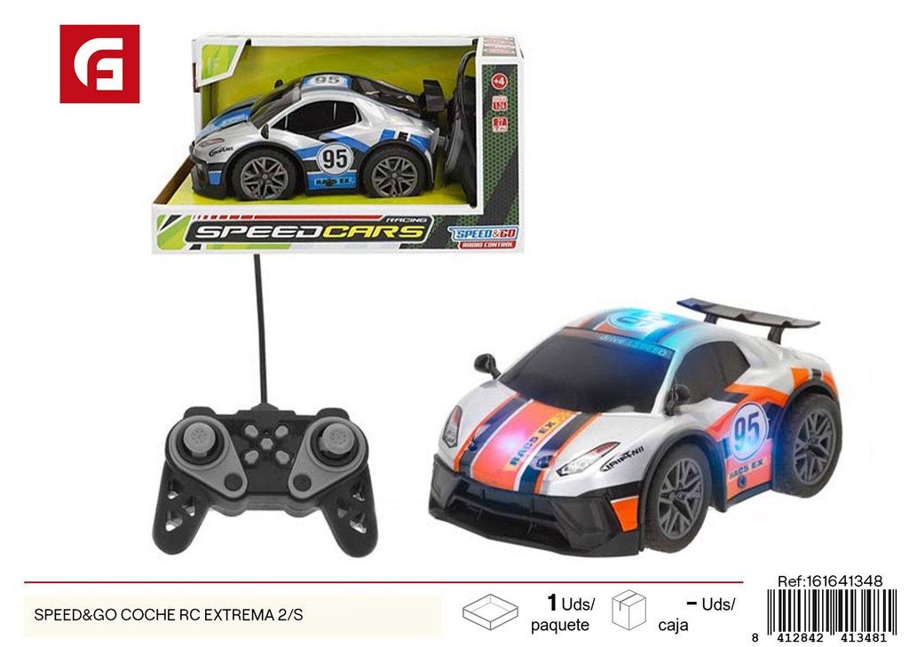 Coche RC SPEED&GO extrema 2 piezas - Juguetes de control remoto aventureros