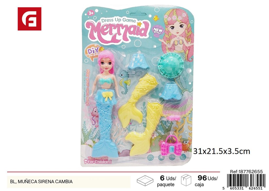 M muñeca sirena cambia - Juguetes y muñecas
