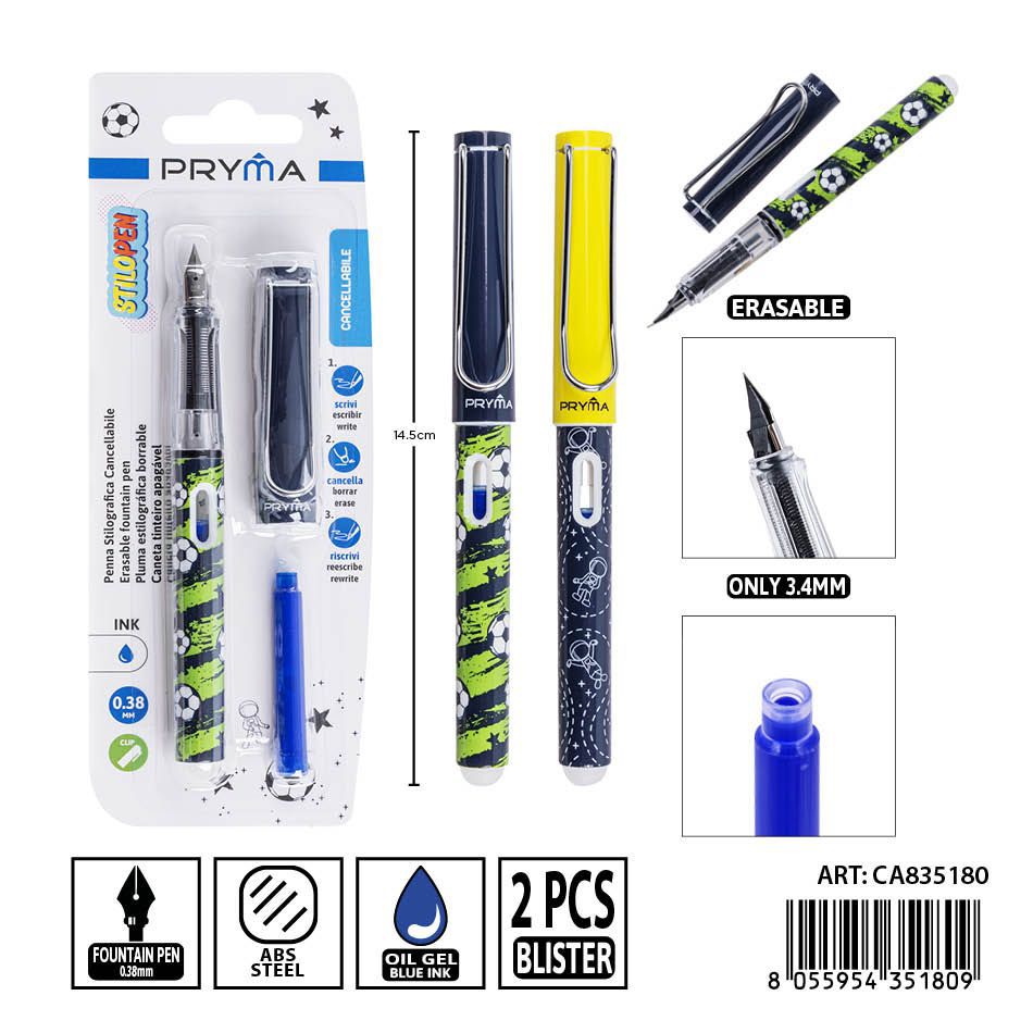 Pluma borrable 14 cm PRYMA - Herramienta de escritura eficiente