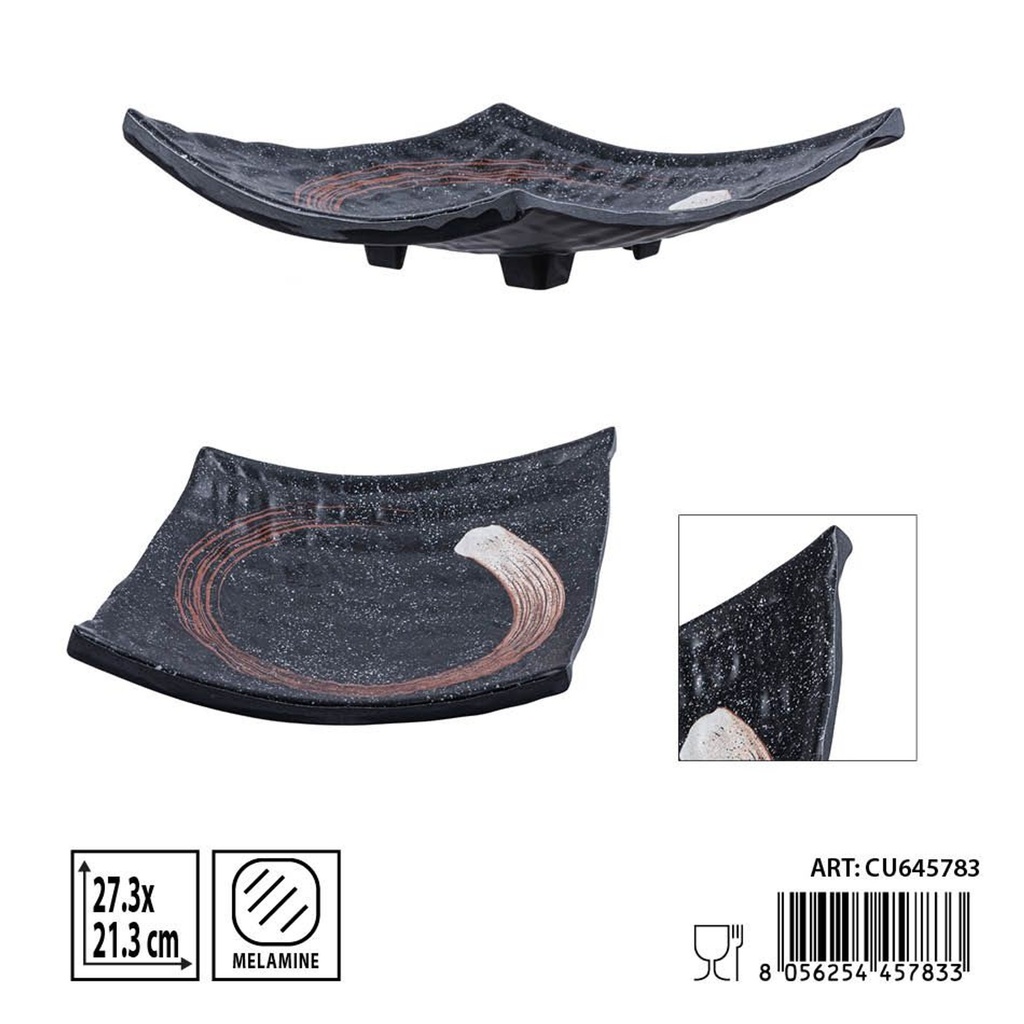 Plato cuadrado de melamina 11 pulgadas 27.3X21.3 cm - Accesorios de cocina