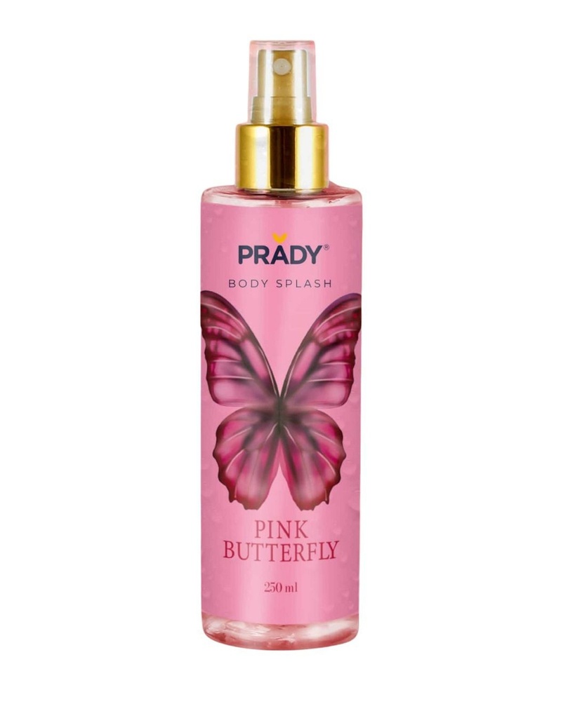 Body splash Pink Butterfly Prady 250 ml - Fragancia femenina