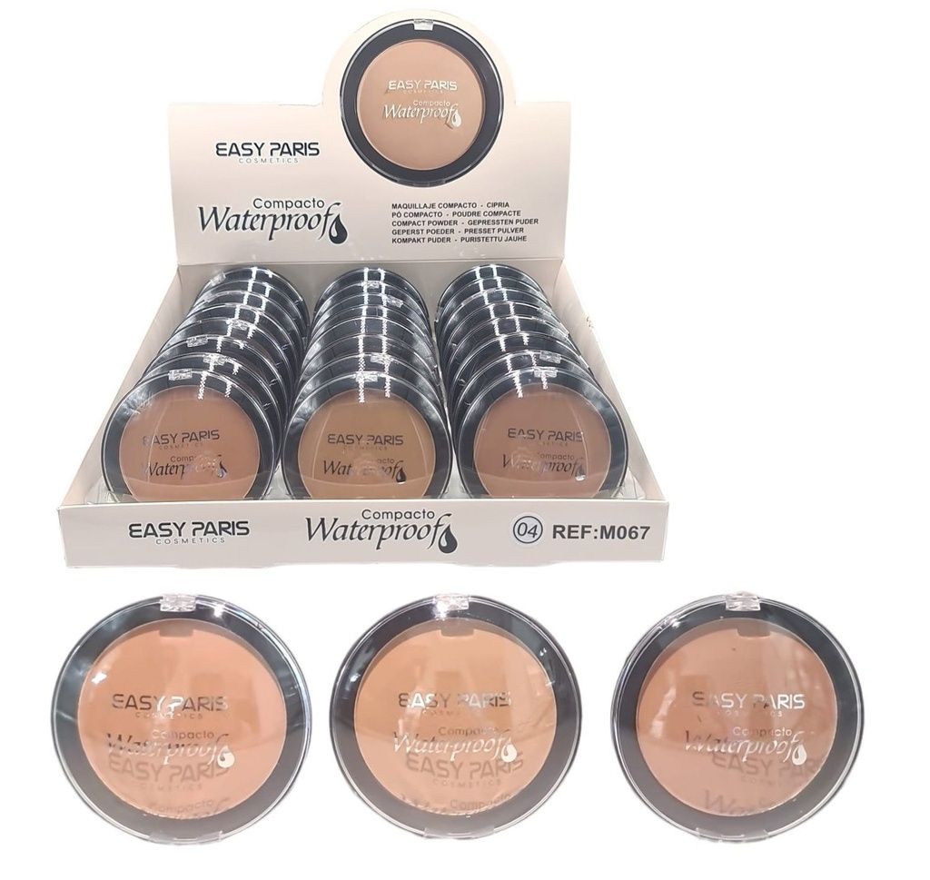 Maquillaje compacto polvo fino waterproof 24/U - Cosméticos