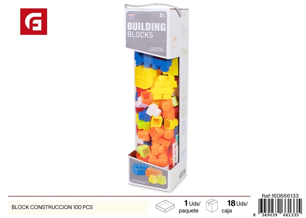Block de construcción de 100 piezas - Juguetes creativos y educativos