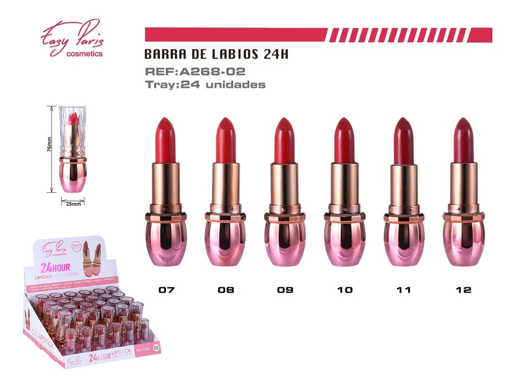 Baño de labios 24h (estuche de 24) - Cosméticos de labios