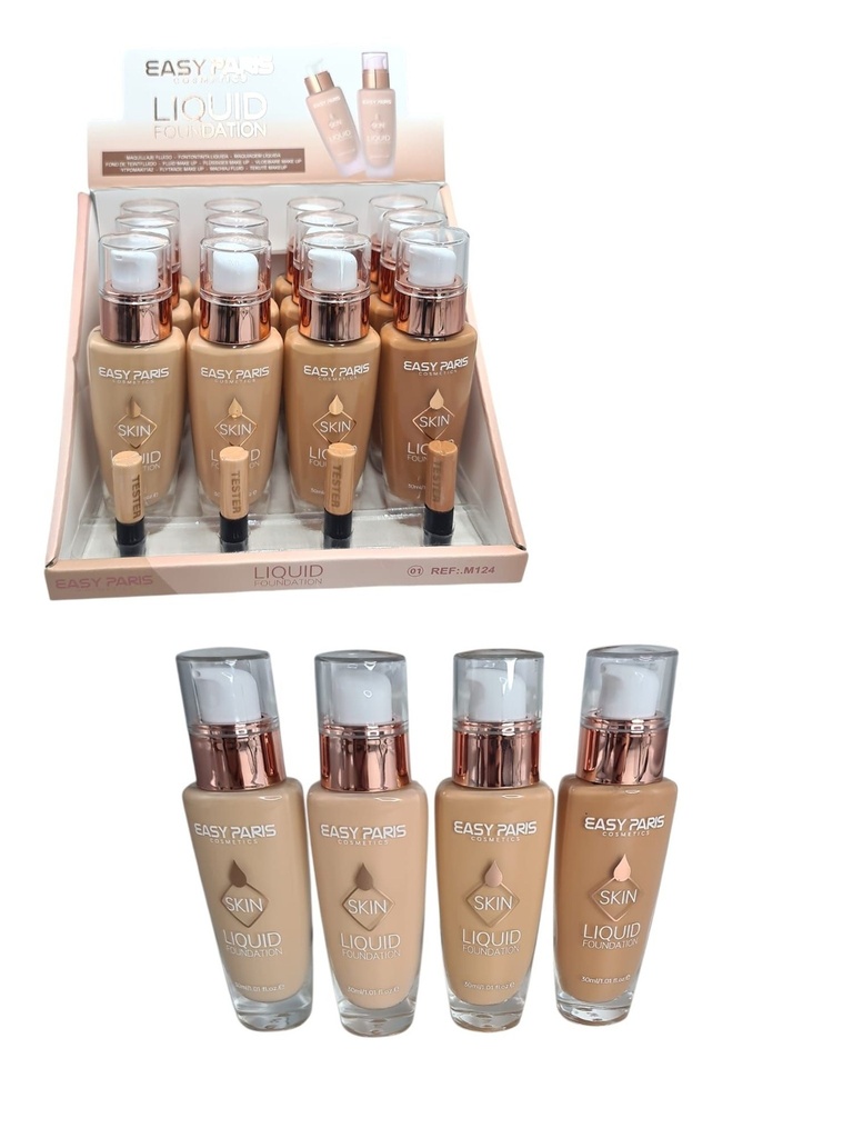 Maquillaje fluido (estuche de 12) - Cosméticos de maquillaje