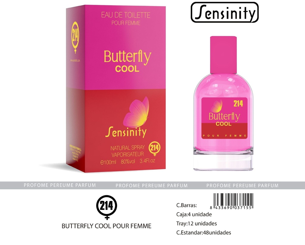 Perfume Butterfly Cool pour femme Sensinity - Fragancia femenina elegante