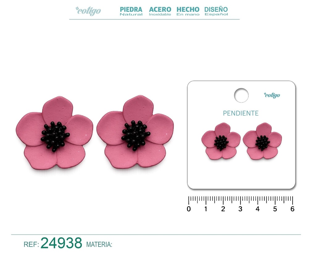 Pendiente de flor - Joyería y accesorios