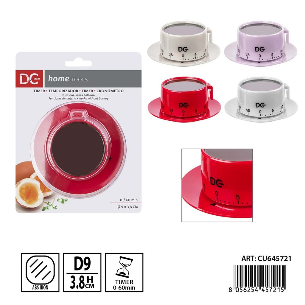 Temporizador de cocina 9x3.8 cm - Utensilios de cocina y temporizadores