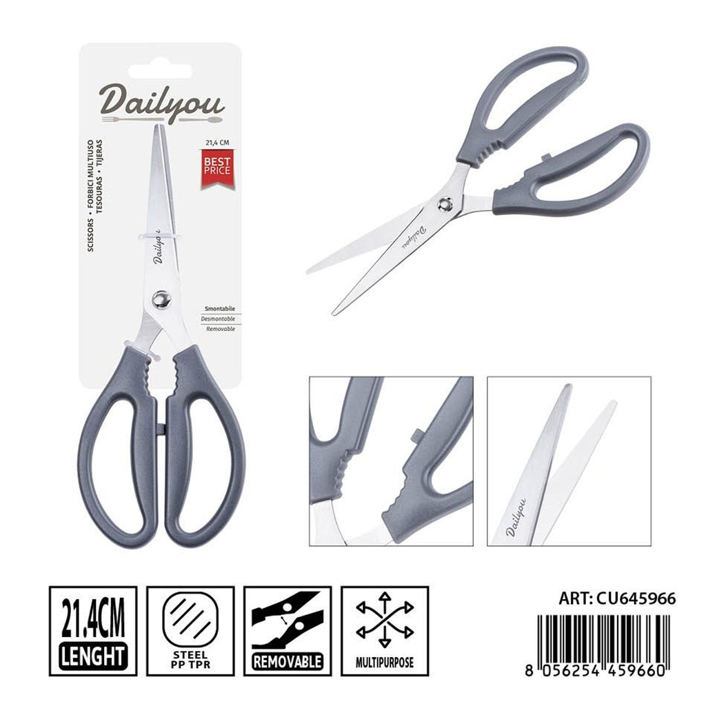 Tijera multiuso desmontable 21.4X8.2CM - Utensilios de cocina y tijeras