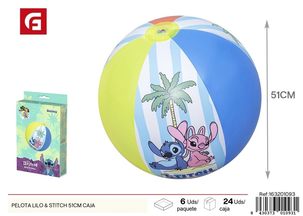 Pelota Lilo & Stitch 51 cm - Juguetes de gran tamaño