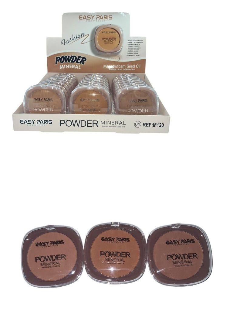 Maquillaje compacto en polvo 24 unidades - Cosméticos y maquillaje de rostro