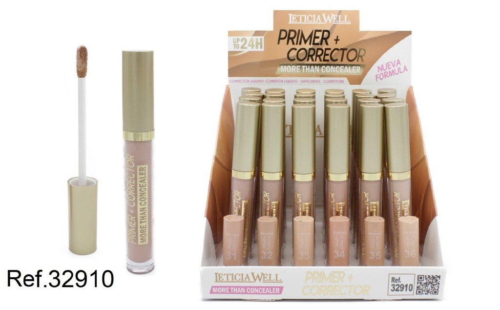 Corrector de ojeras primer (24 unidades) - Cosmético para perfeccionamiento de piel
