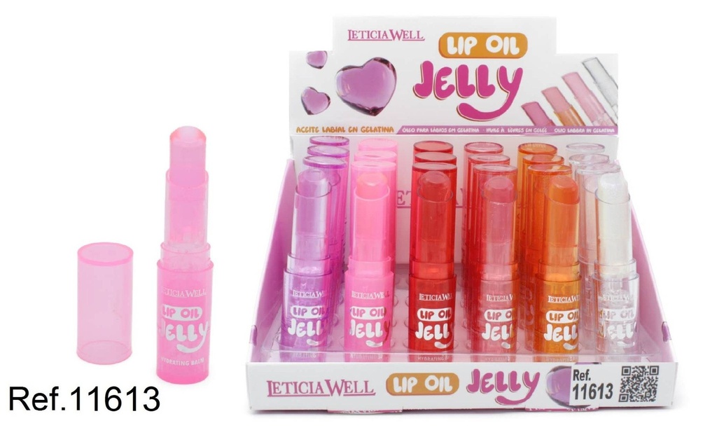 Lip oil jelly (24 unidades) - Brillo labial hidratante