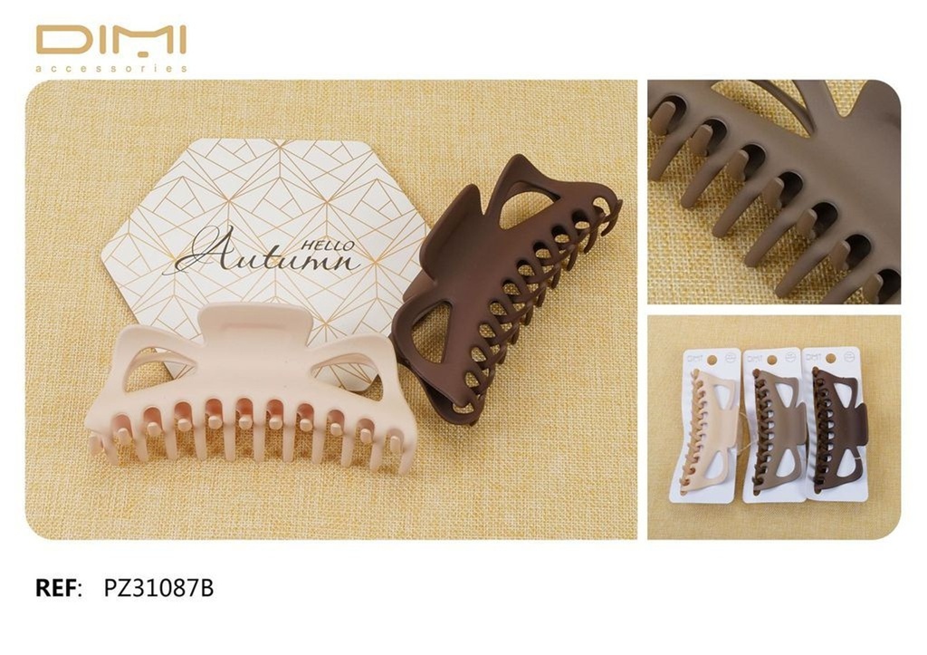 Pinza de pelo 12 cm 12/u PZ31087B - Accesorios de peinado