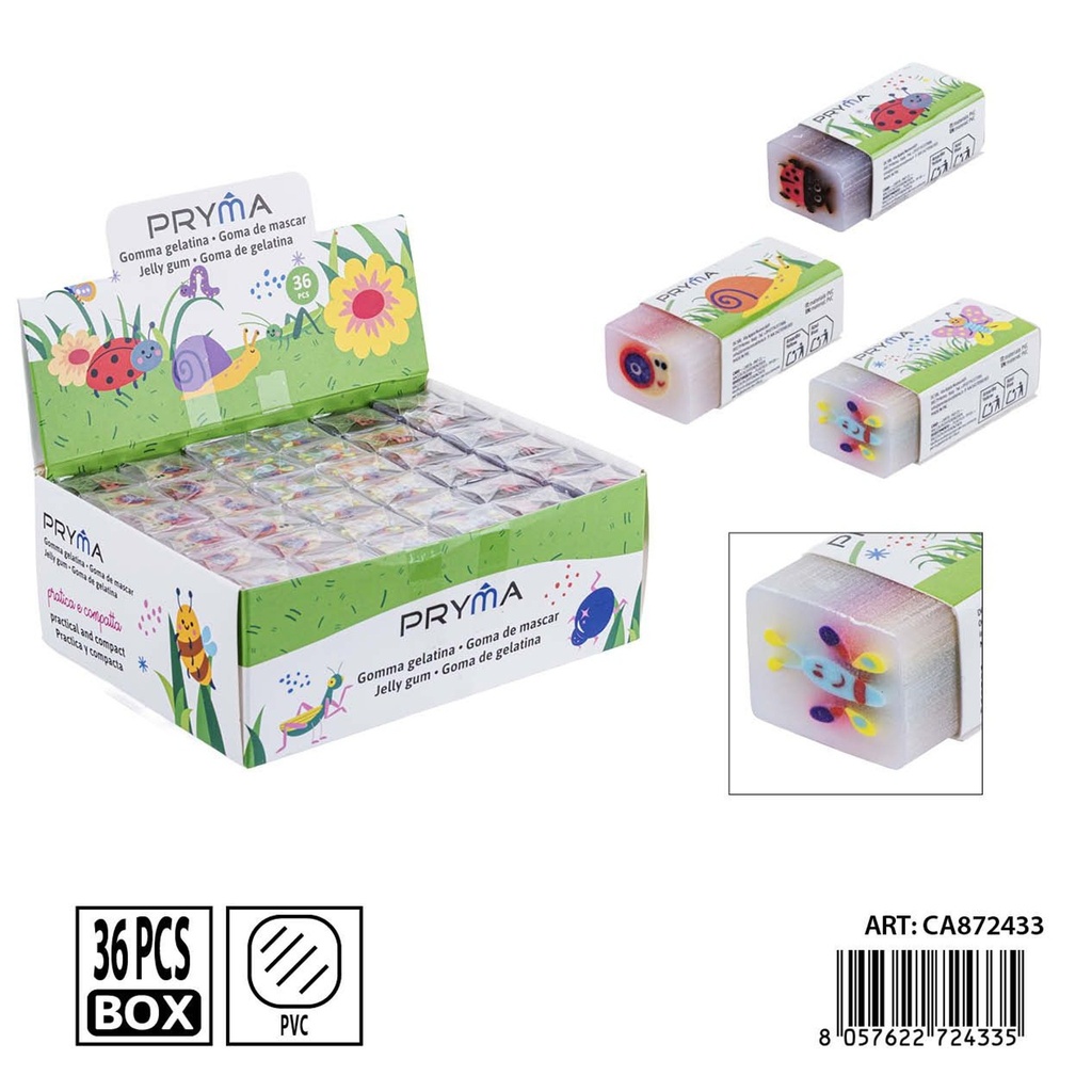 Goma de borrar PRYMA en forma de insecto 4.5x2x1.5 cm - Papelería y borradores