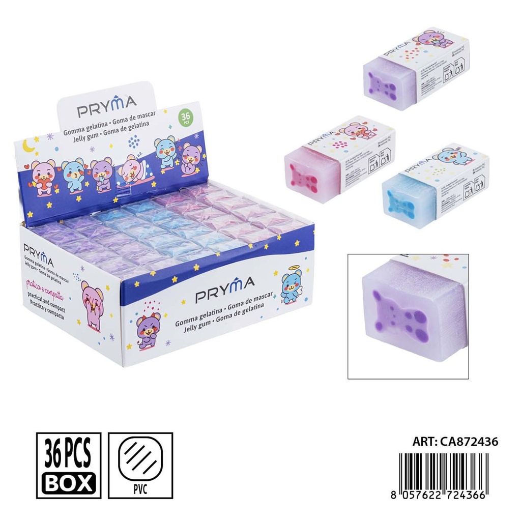 Goma de borrar PRYMA en forma de oso 4.5x2x1.5 cm - Papelería y borradores