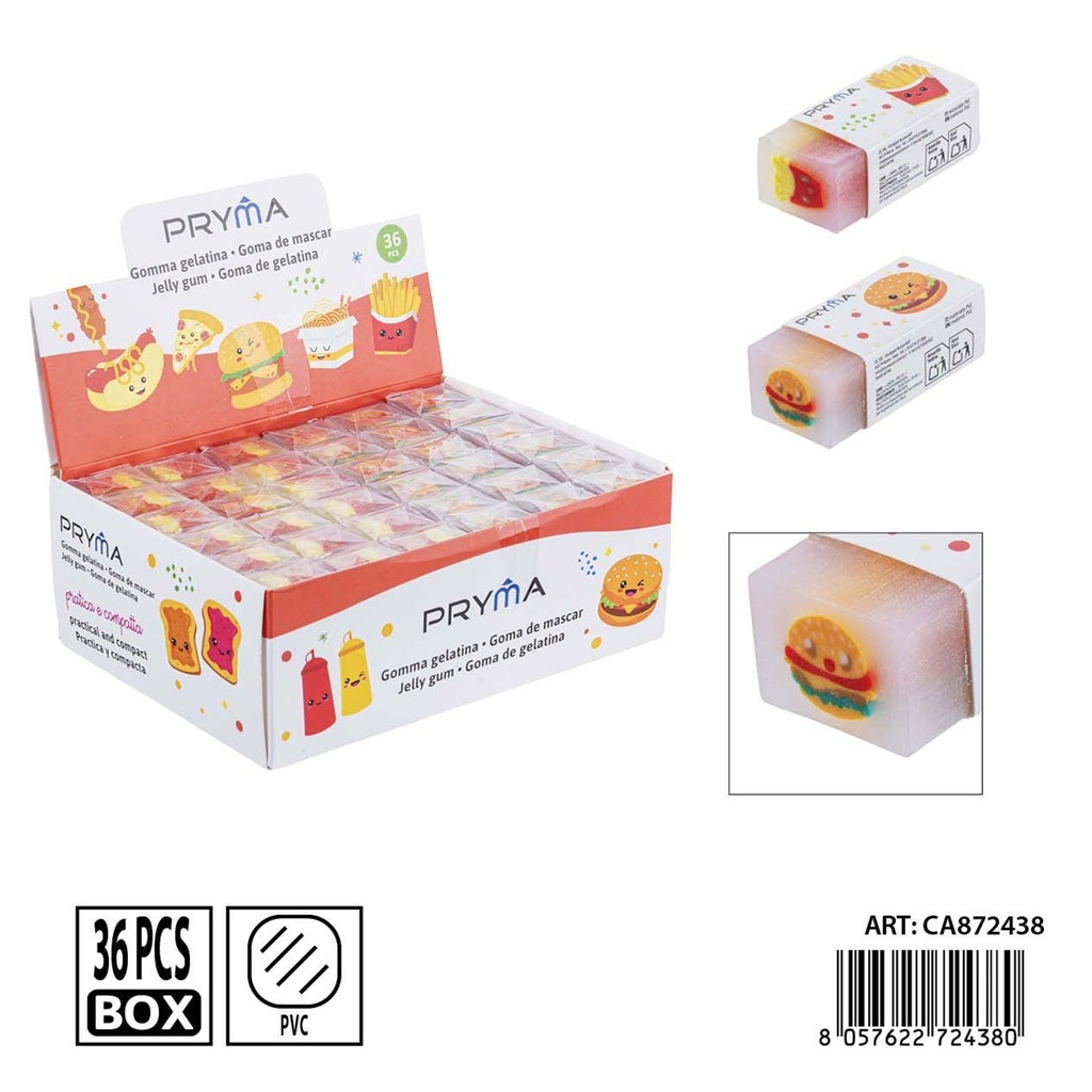 Goma de borrar PRYMA en forma de papas fritas 4.5x2x1.5 cm - Papelería y borradores