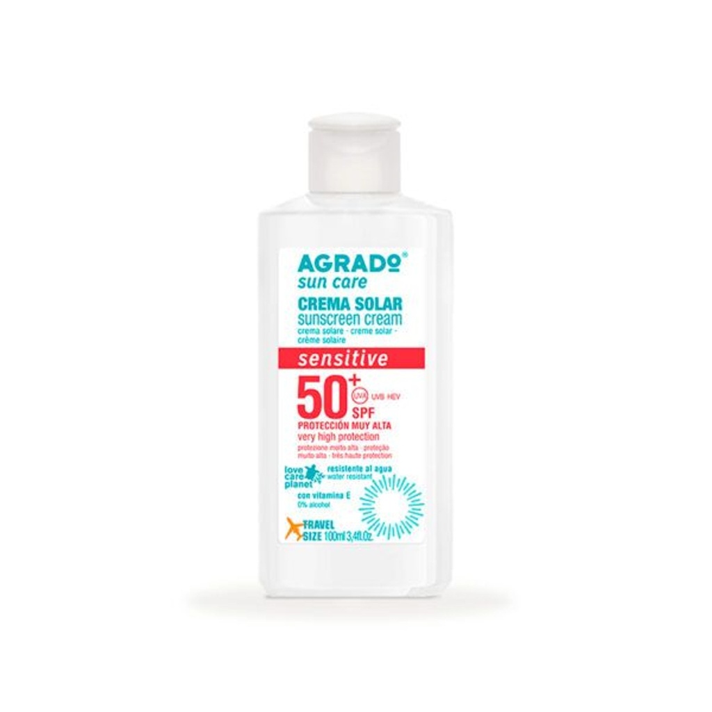 Protector solar sensible SPF50+ 100ml Agrado - Cremas y aceites para el cuidado de la piel