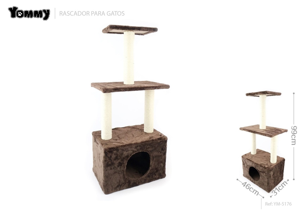 Rascador para gatos nuevo 46x31x99 cm - Mobiliario para gatos