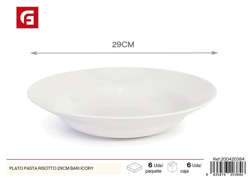 Plato para pasta risotto de 29 cm BARI - Vajilla de cerámica