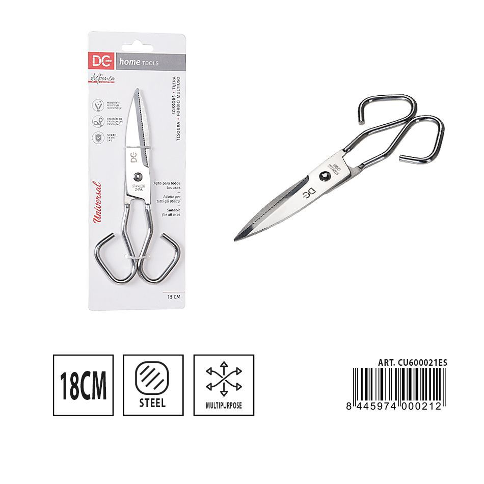 Tijeras multiuso de acero 18 cm - Herramientas de cocina y corte