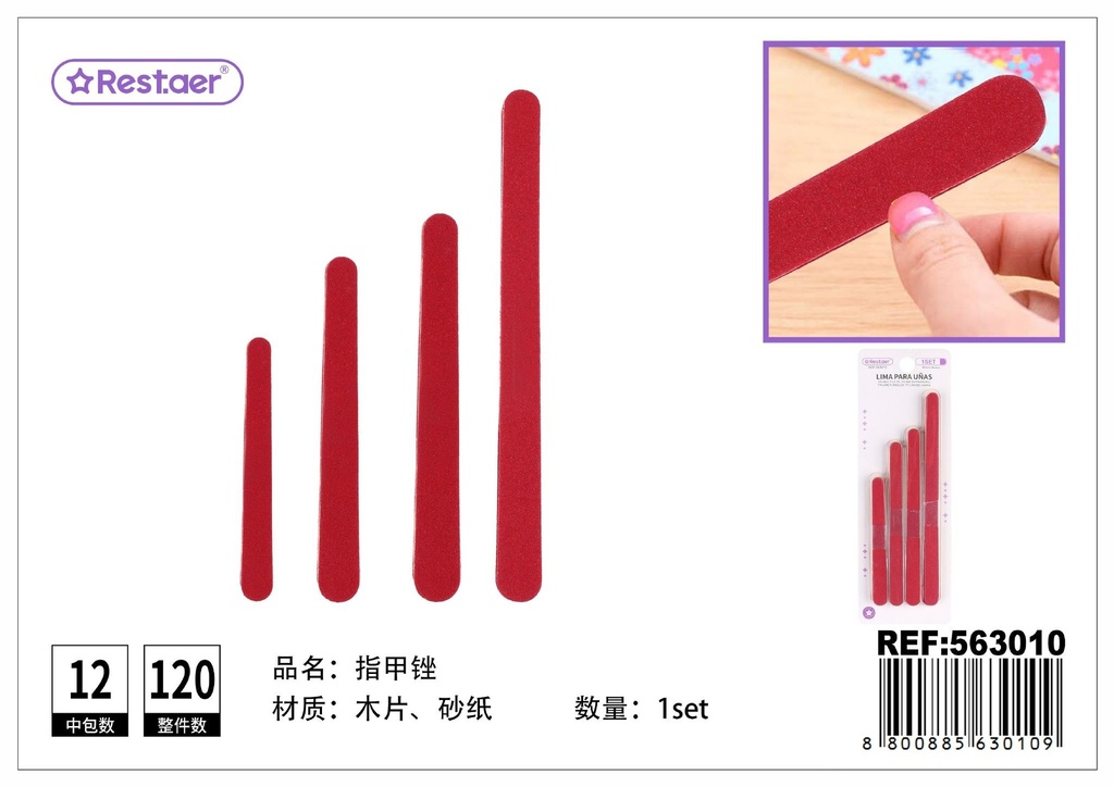 Accesorios de manicura 5pcs - Herramientas para cuidado personal