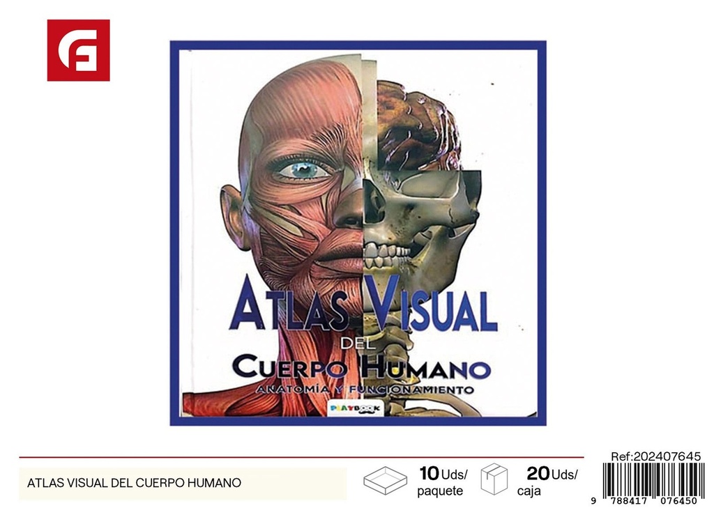 Atlas visual del cuerpo humano - Material escolar y libros de anatomía