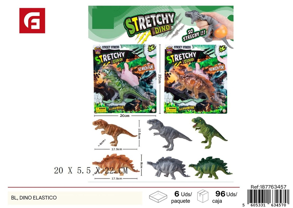 Dinosaurio elástico - Juguetes y dinosaurios