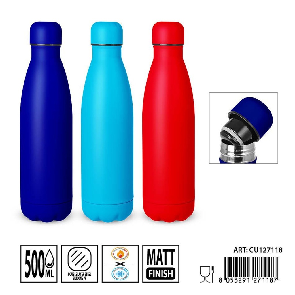 Botella térmica 500ml 7.1x26.5 cm - Accesorios de cocina