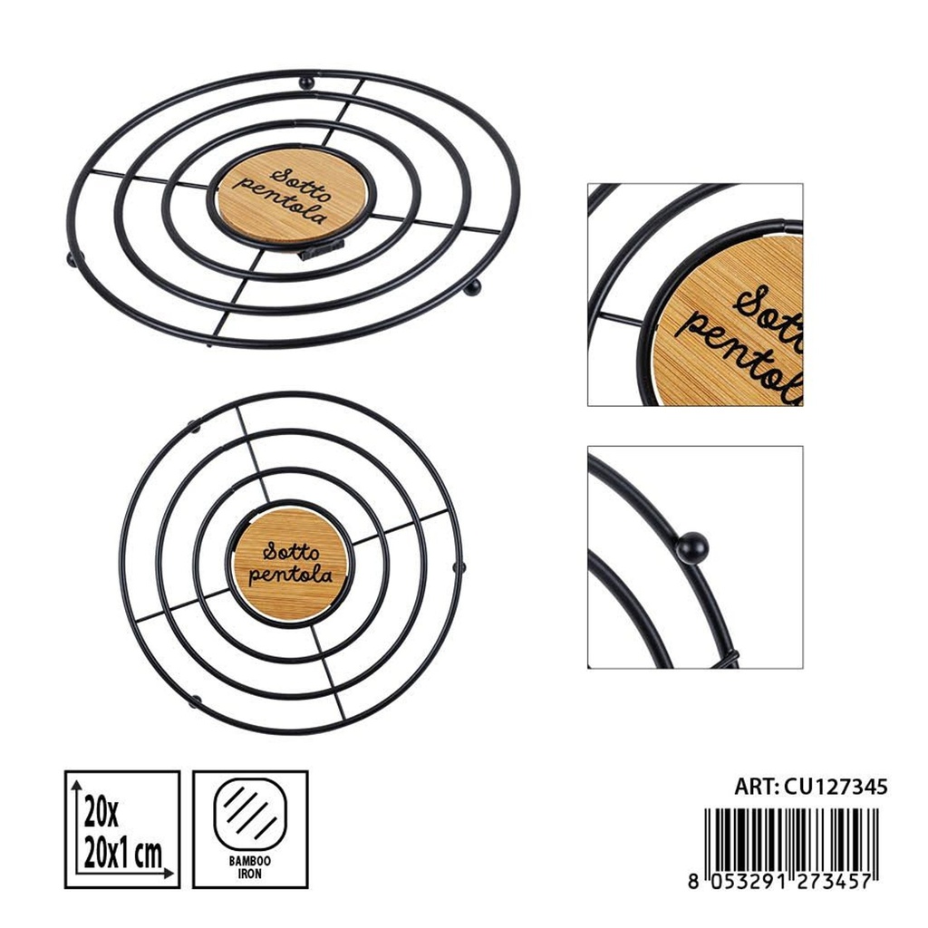 Salvamanteles en forma de triángulo 20x20x1.3cm - Utensilios de cocina y protección de superficies