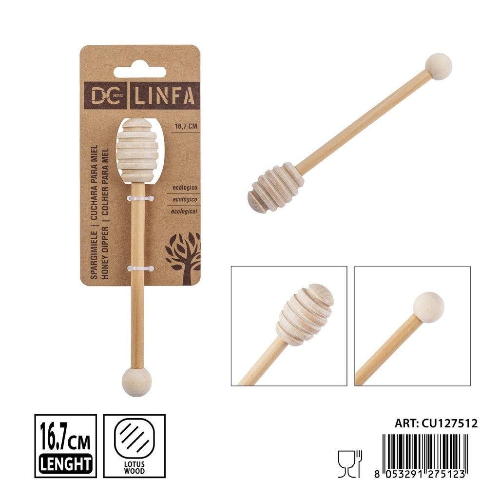 Cuchara de miel de 16.7cm - Accesorios de cocina de madera