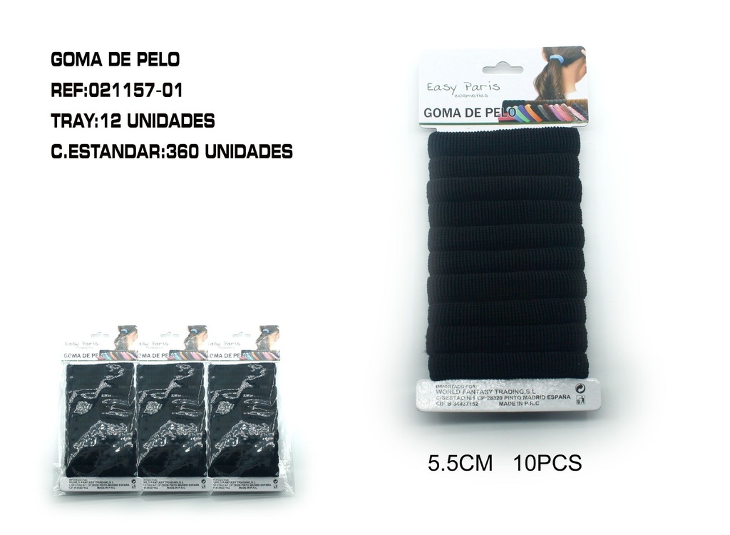 Goma de pelo 12 unidades - Accesorios para el cabello