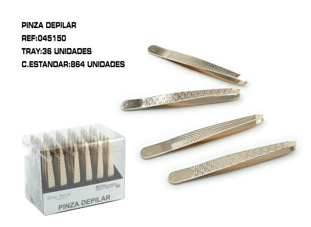 Pinza depilar 36 unidades - Herramientas de depilación