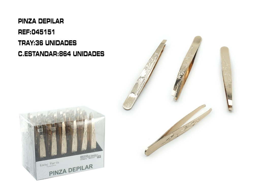 Pinza depilar 36 unidades - Herramientas de depilación