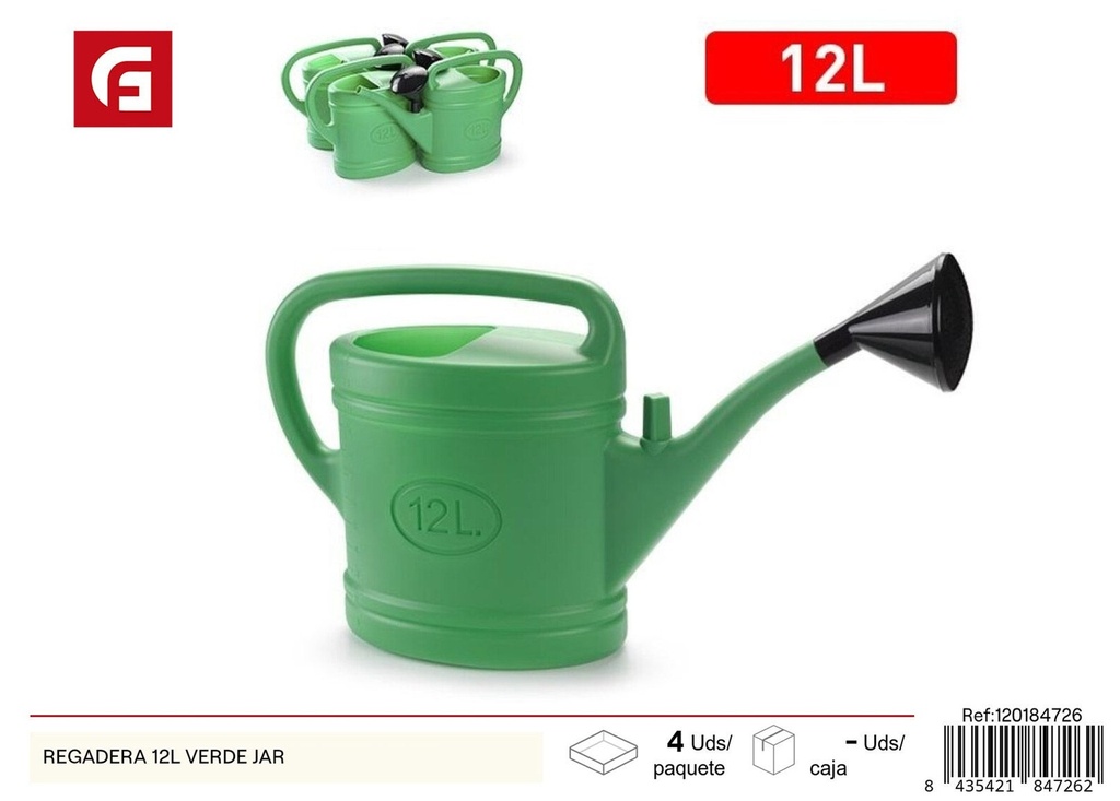 Rregadera verde 12 L - Accesorios de jardinería