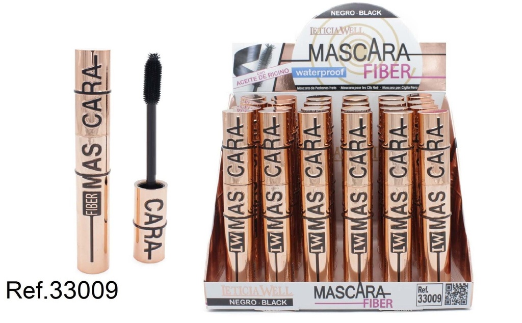 Máscara de pestañas de fibra 24/u 33009 - Cosméticos