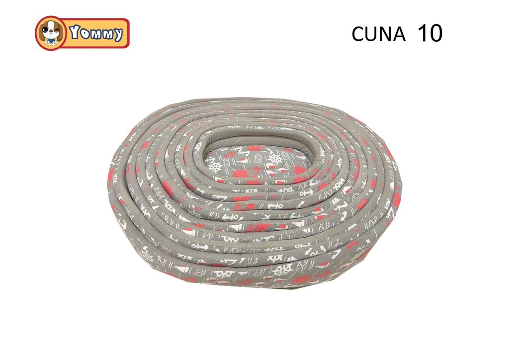 Cuna de perro de lona gris en 68x58x16 cm - Accesorios para mascotas