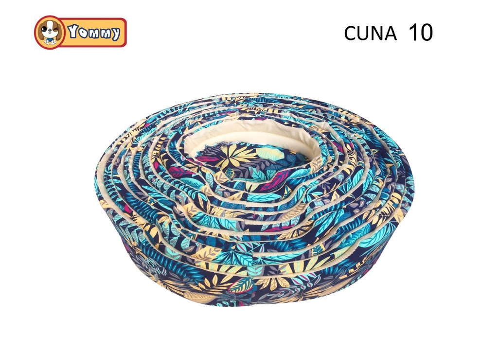 Set de cuna para perro en lona azul 68x58x16 cm - Accesorios para mascotas