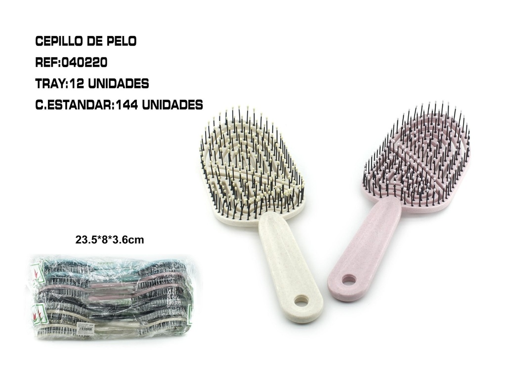 Cepillo anti-enredos 23.5x8x3.6cm (12 unidades) - Cepillos para el cabello