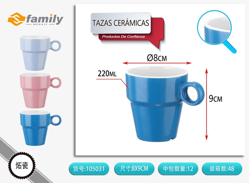 Taza de cerámica plegable 220ml - Artículos de bebida y cerámica