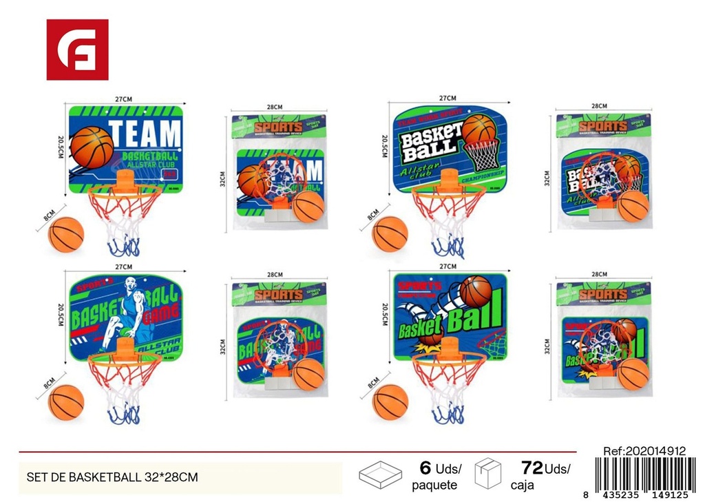 Set de basketball 32*28 cm - Juguetes deportivos para niños
