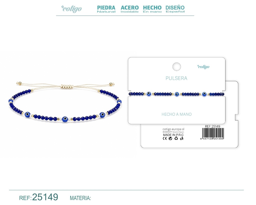 Pulsera hecha a mano con hilo - Joyas artesanales