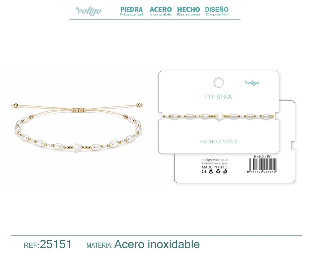 Pulsera hecha a mano con hilo - Joyas artesanales