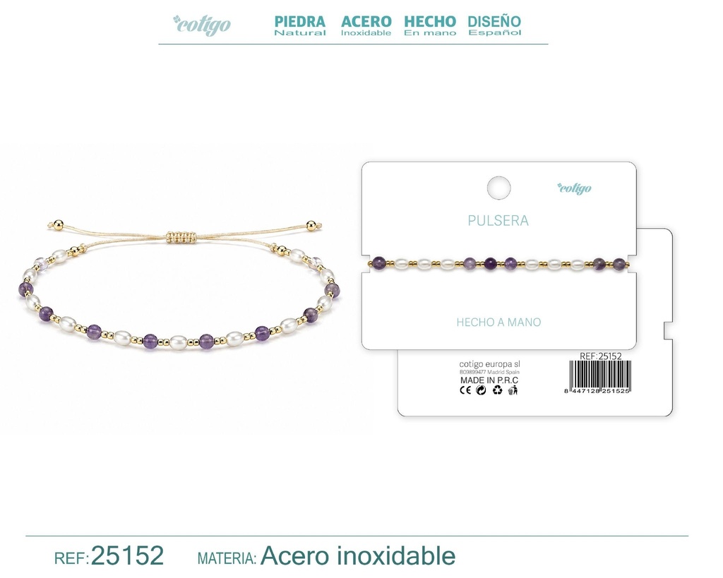 Pulsera hecha a mano con hilo - Joyas artesanales